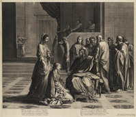 KG 11169
<br/>
Christus in het huis van Martha en Maria
<br/>
<em>Audran, Benoît I (1661-1721)</em>